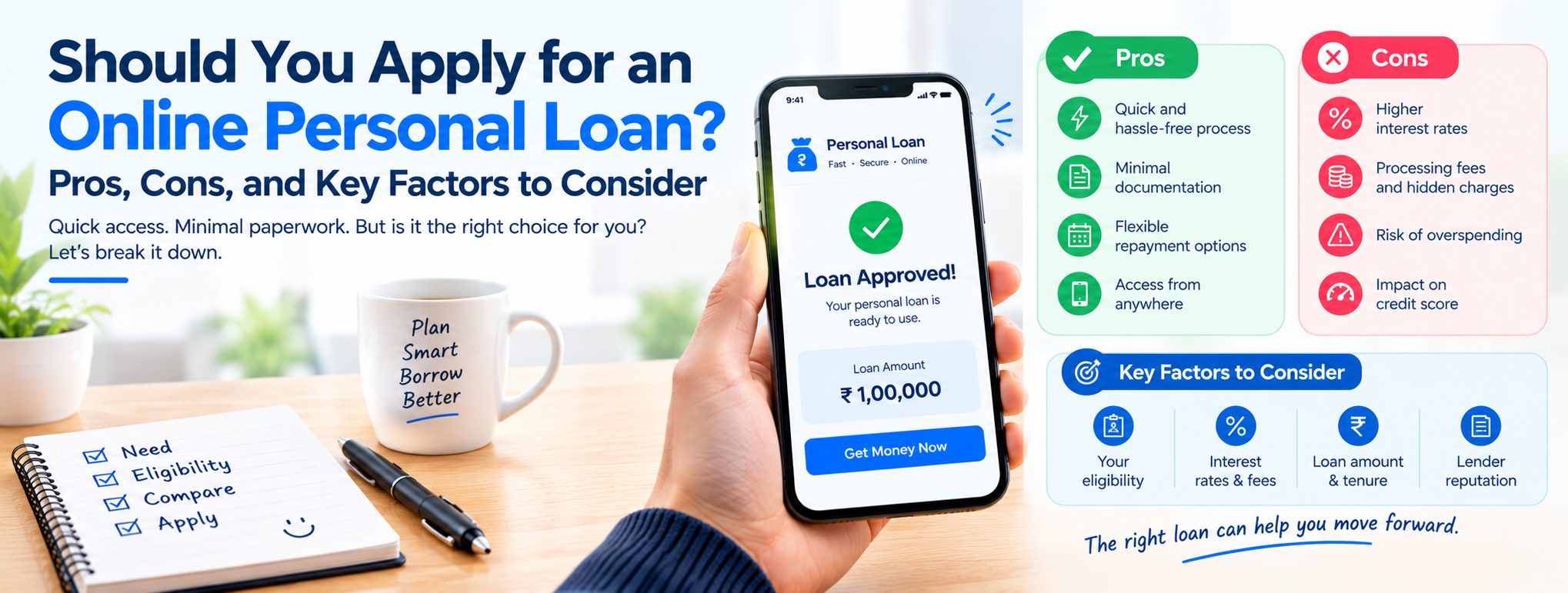 Should You Apply for an Online Personal Loan? Pros, Cons, and Key Factors to Consider